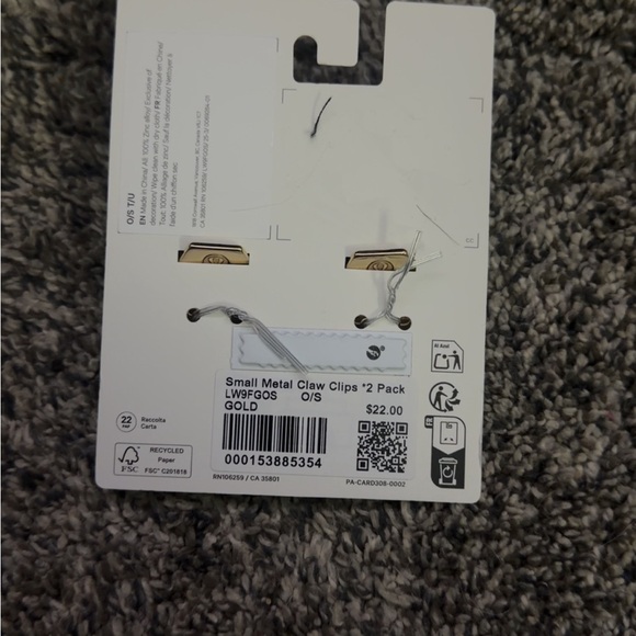 lululemon athletica Gold Metal Claw Clips - Picture 2 of 2